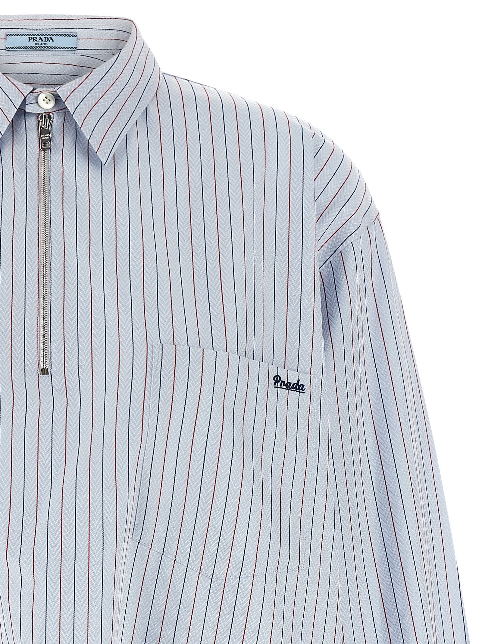 PRADA Striped Shirt Blue