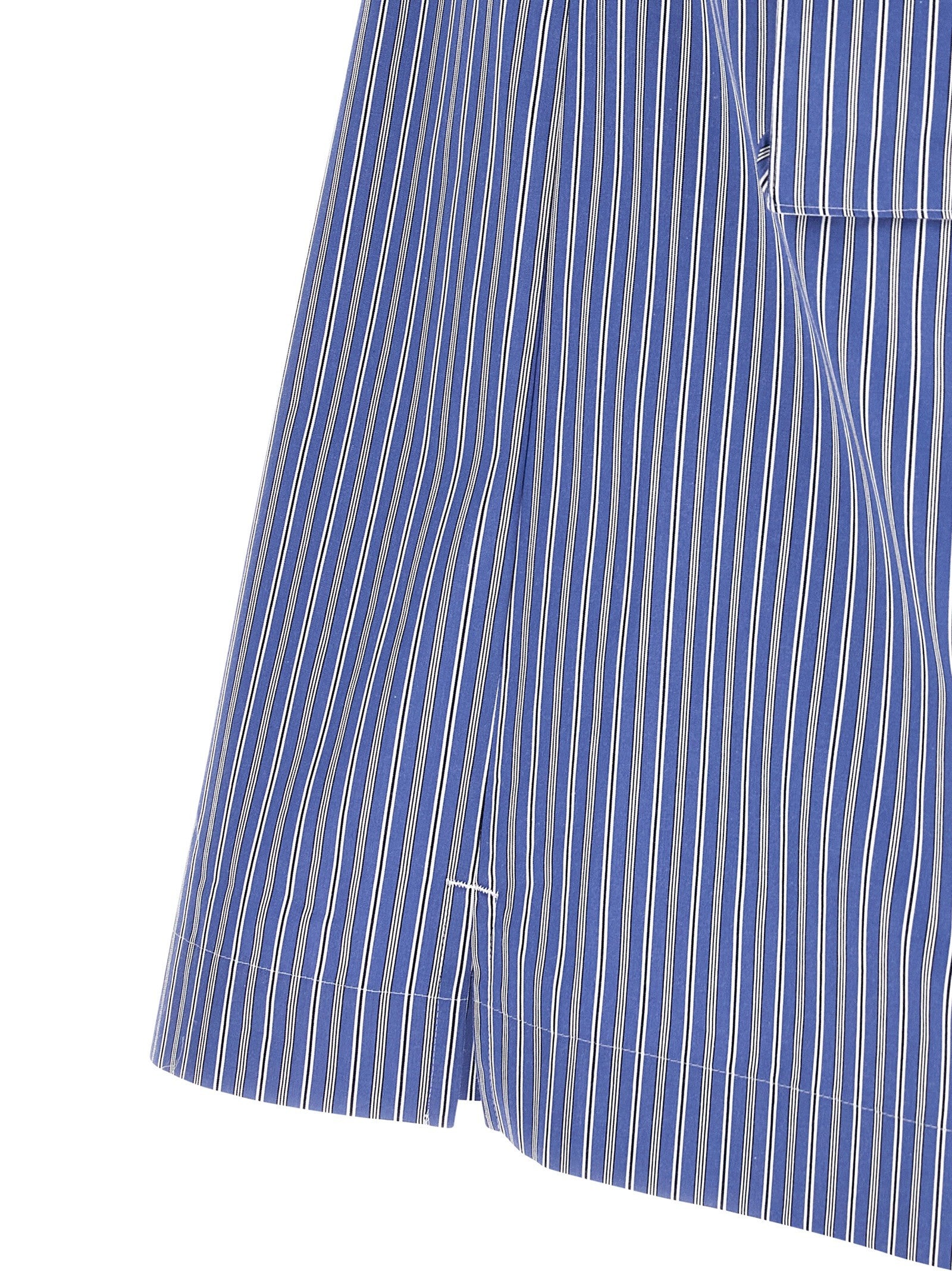 Sacai Striped Shirt Blue