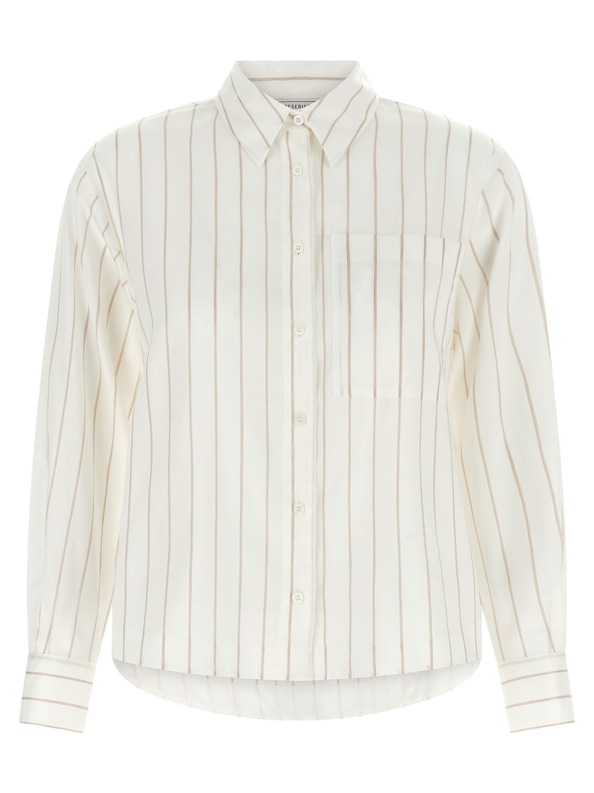 Peserico Striped Shirt Beige