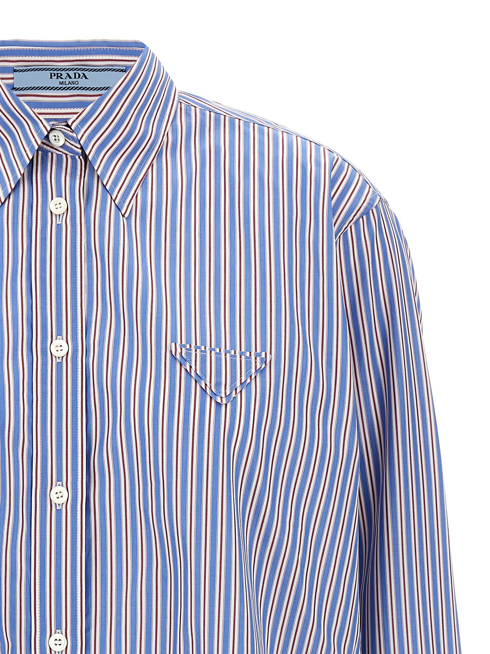 Prada Striped Shirt Gold