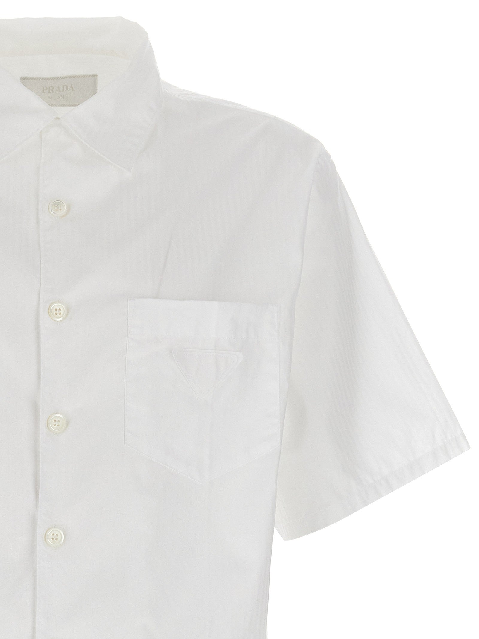 Prada Striped Shirt White