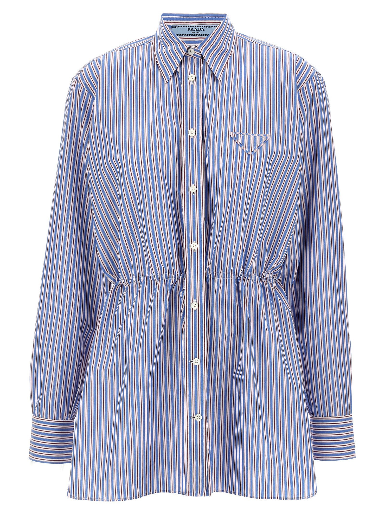 Prada Striped Shirt Gold