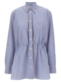 Prada Striped Shirt Gold