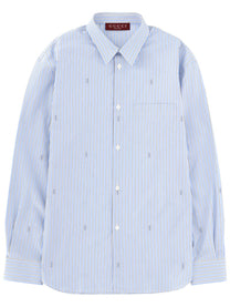 Gucci Men's Striped Shirt Blue