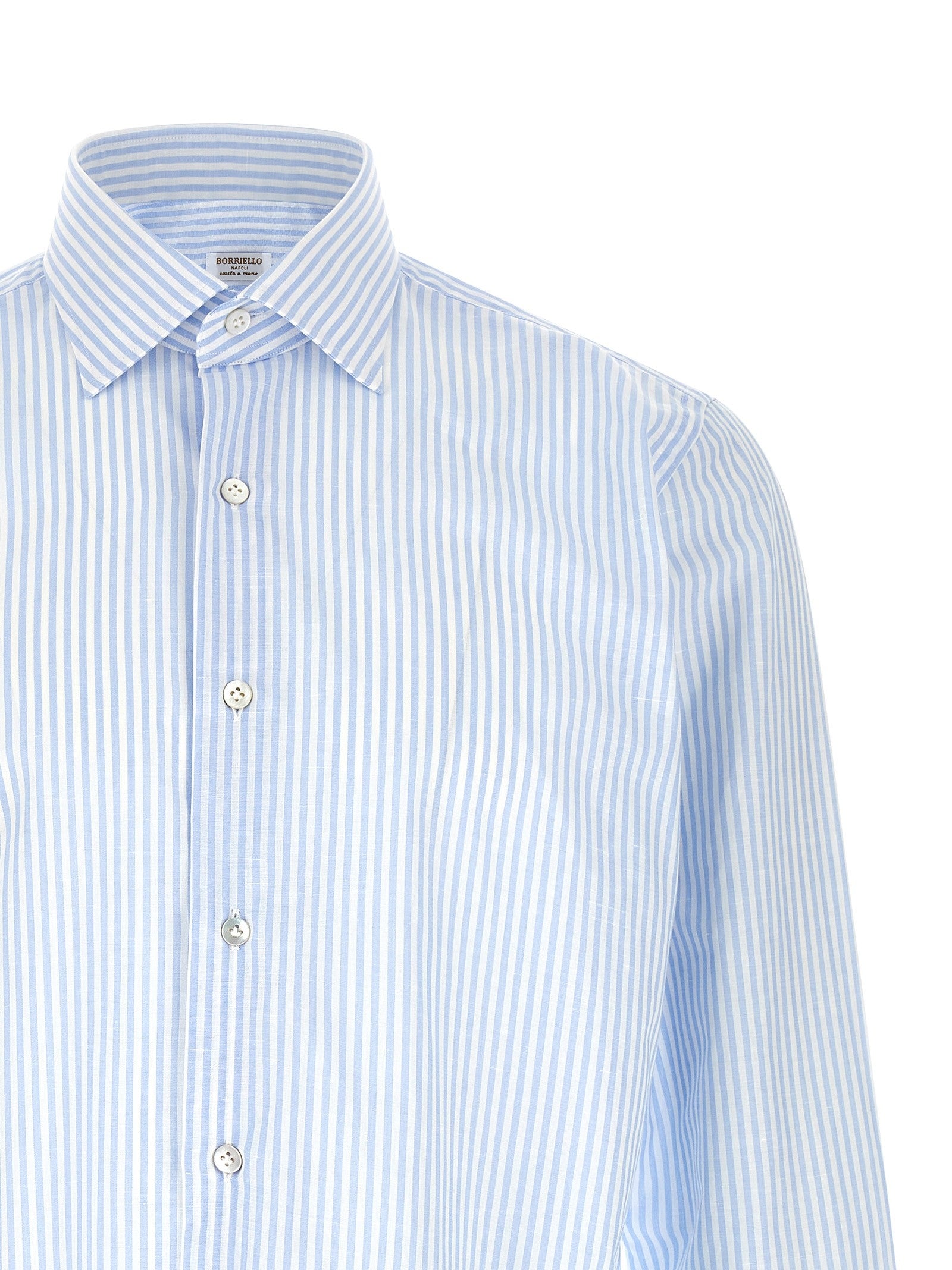 Borriello Striped Shirt Blue