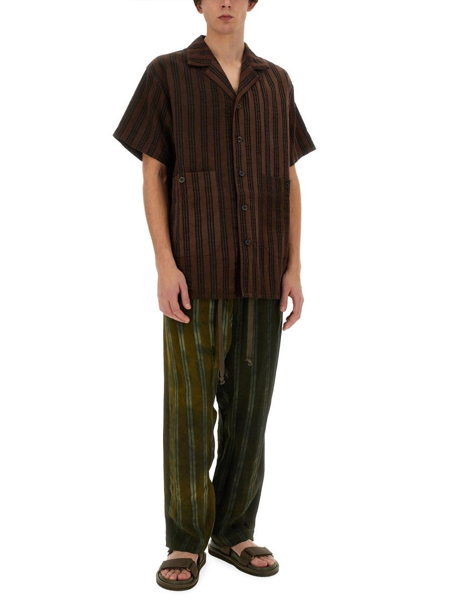 Uma Wang Men's Striped Shirt Multicolor, view 2