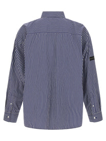 Balenciaga Striped Shirt Blue