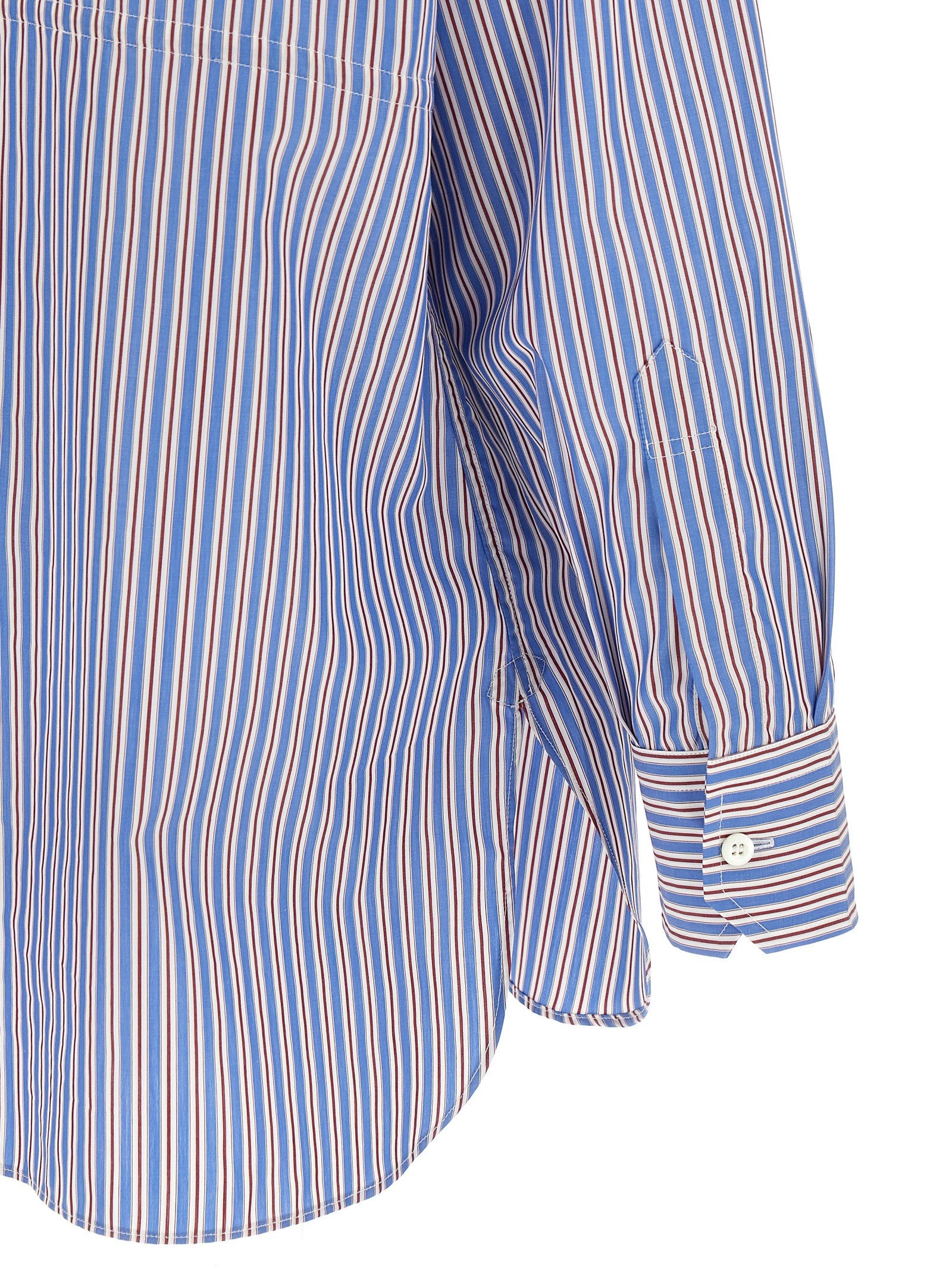 Prada Striped Shirt Gold