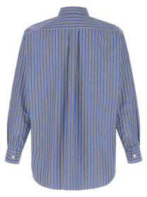 Comme Des Garcons Shirt Striped Shirt Blue