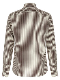 Borriello Striped Shirt Brown