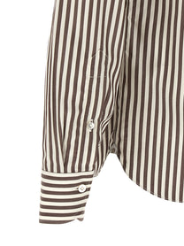 Borriello Striped Shirt Brown