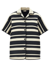 Moncler Striped Shirt Gold