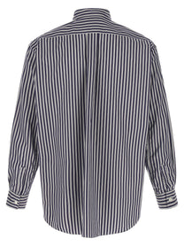 Comme Des Garcons Shirt Striped Shirt Blue