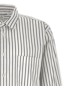 Comme Des Garcons Shirt Striped Shirt White