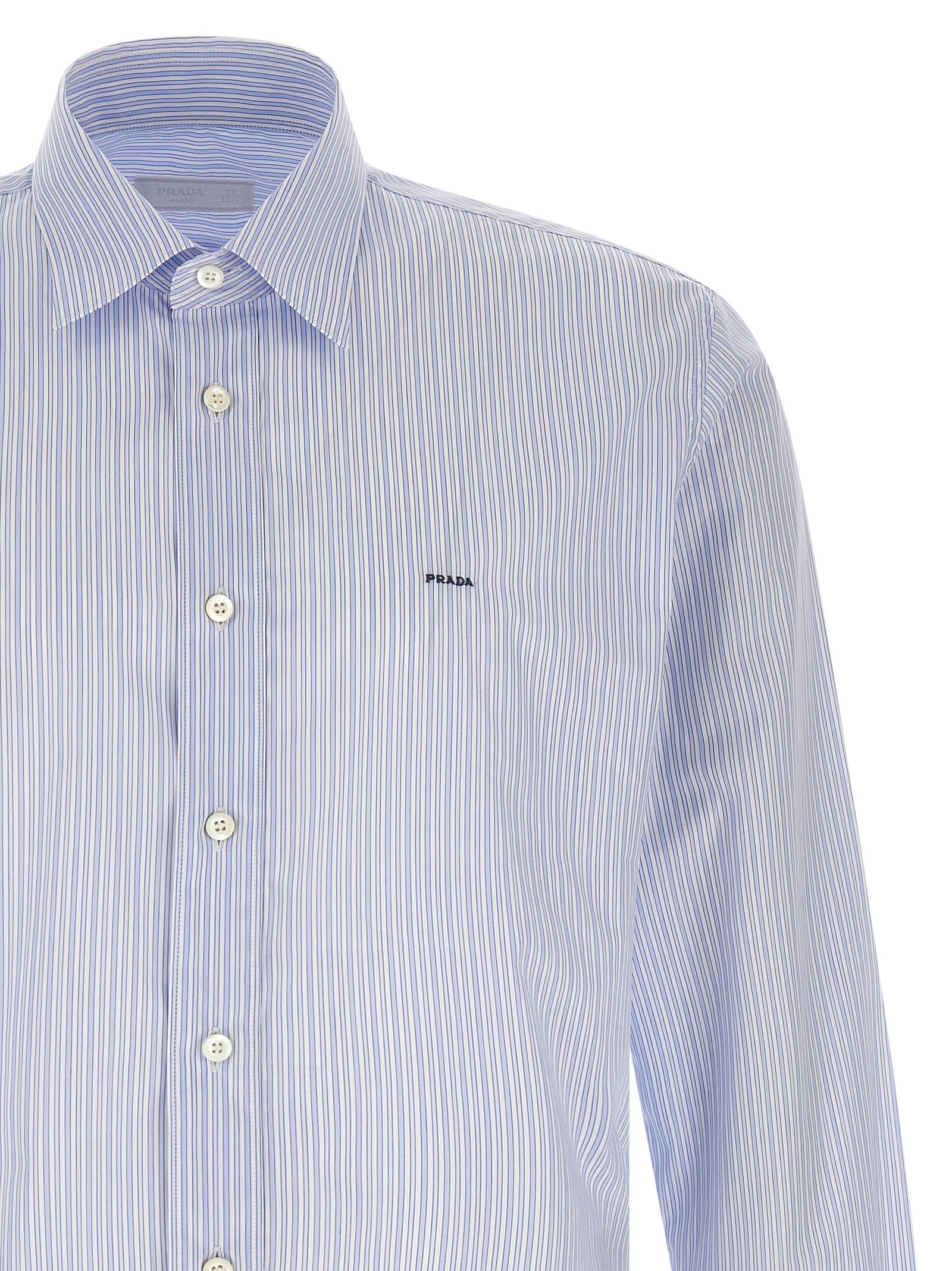 PRADA Striped Shirt Blue