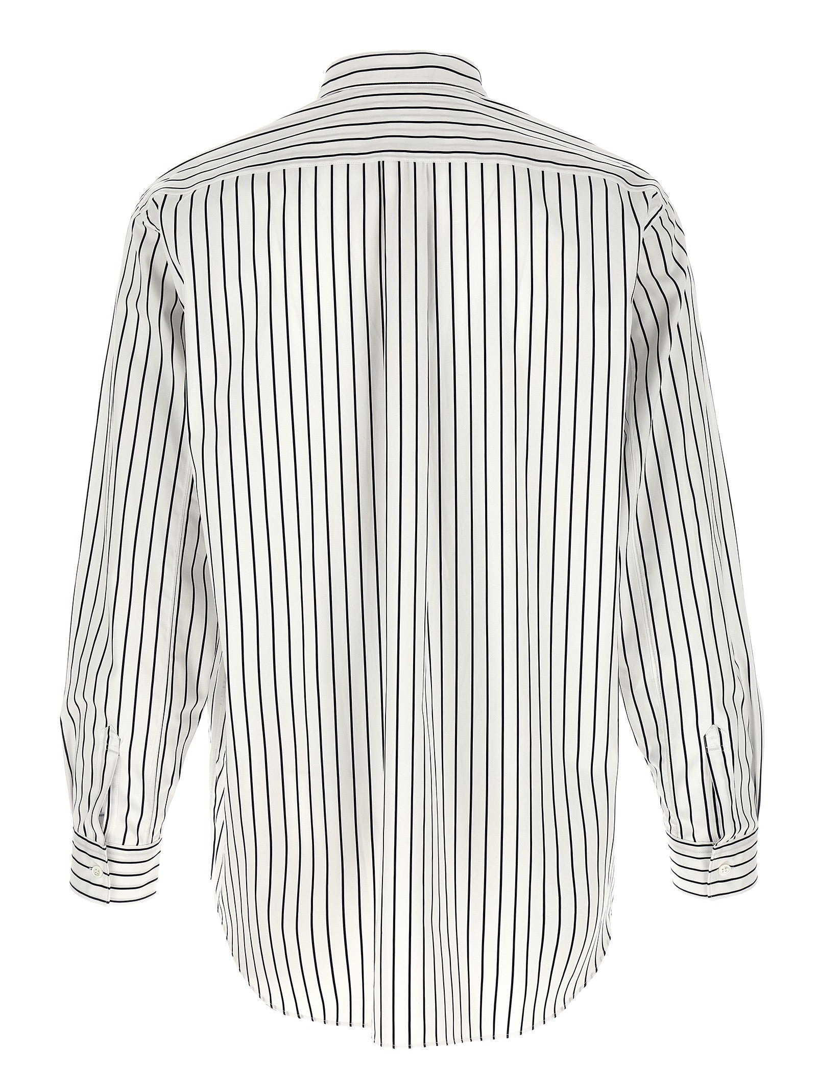 Comme Des Garcons Shirt Striped Shirt White