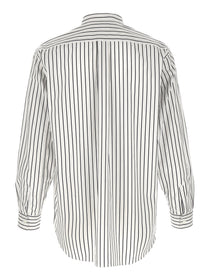 Comme Des Garcons Shirt Striped Shirt White