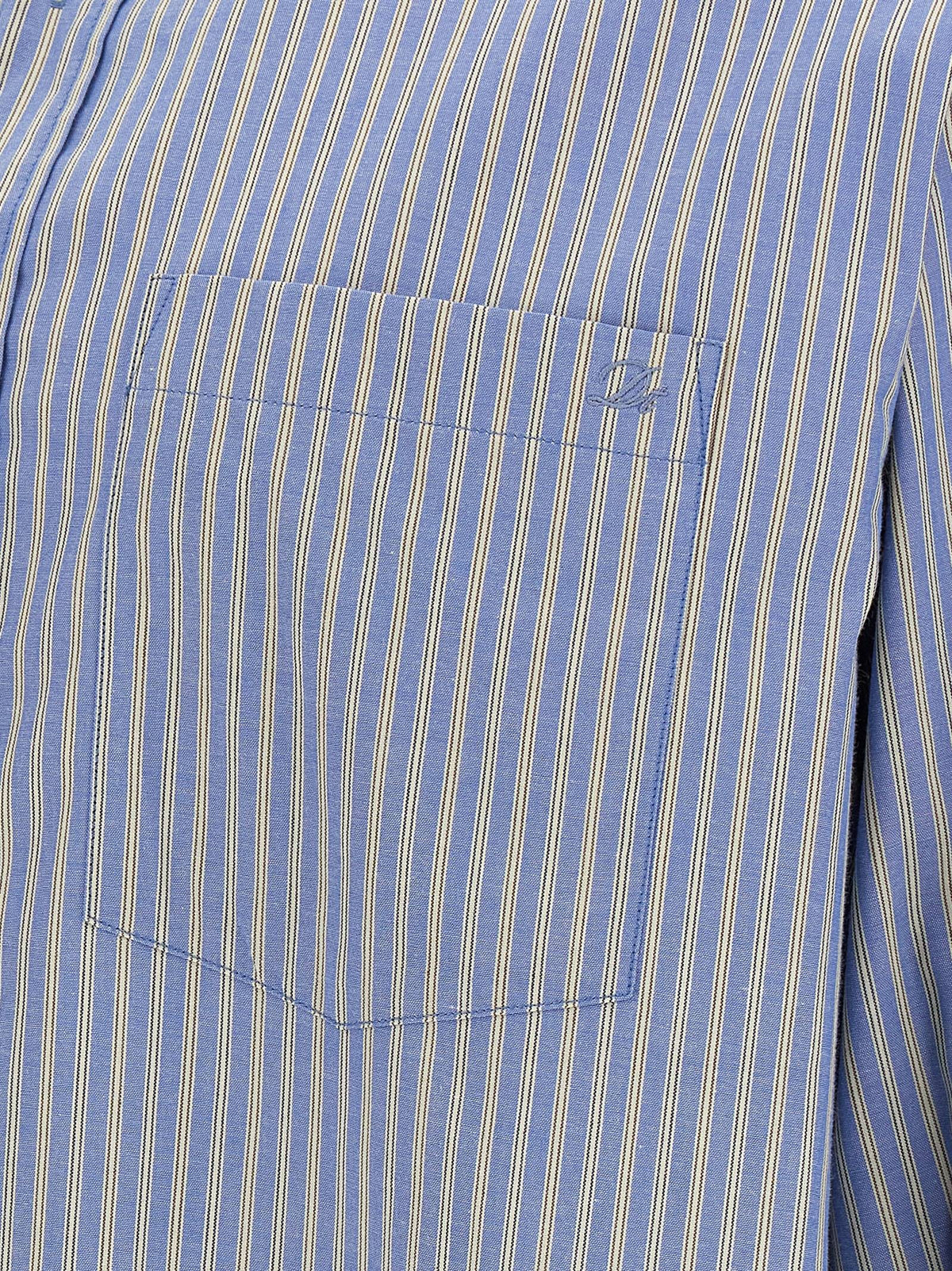 DUNST Striped Shirt Blue