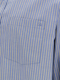 DUNST Striped Shirt Blue