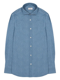 Archivium Be Updated Men's Camicia in Tessuto Tecnico Blue