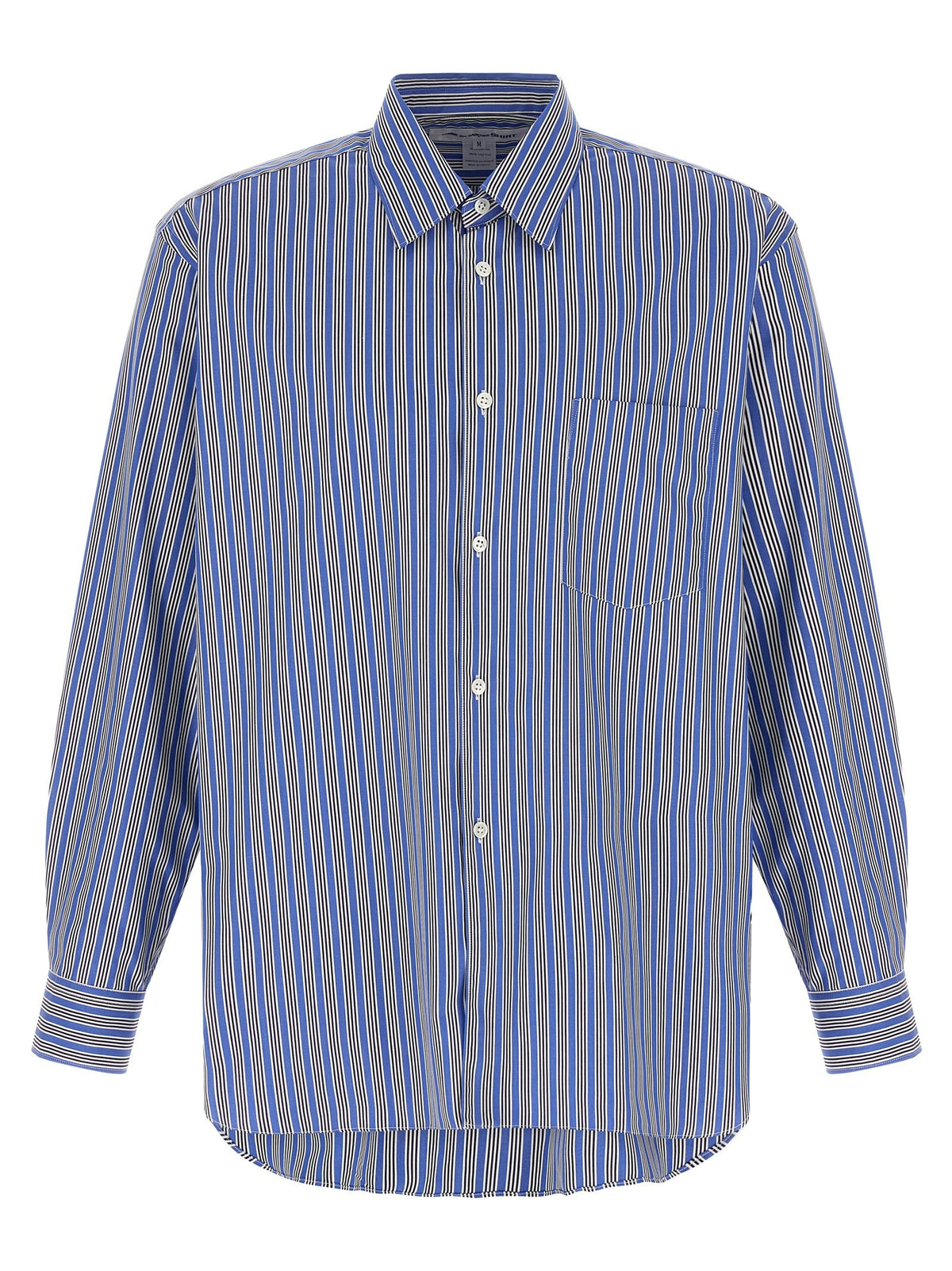 Comme Des Garcons Shirt Striped Shirt Blue