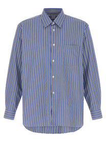 Comme Des Garcons Shirt Striped Shirt Blue