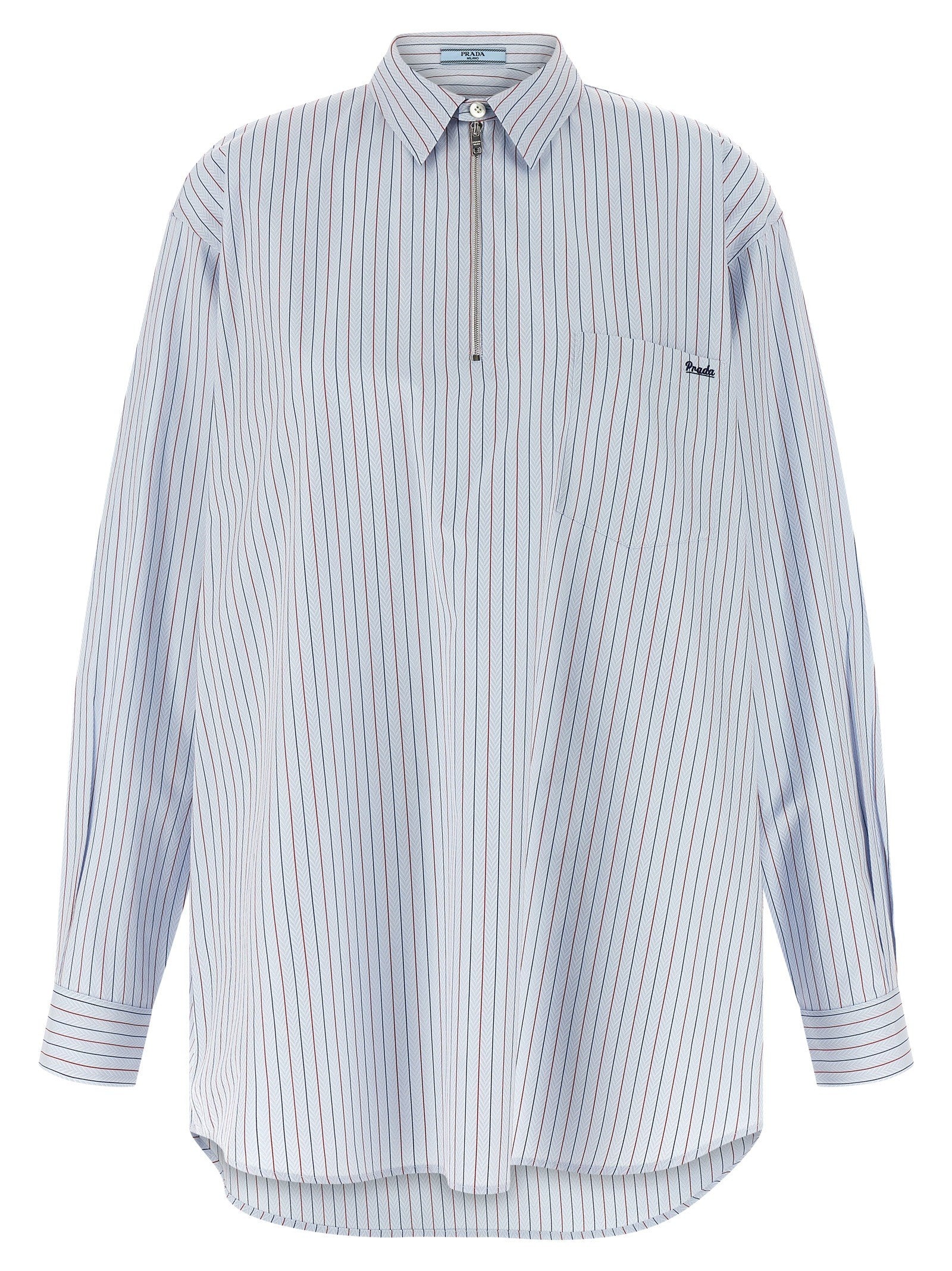 PRADA Striped Shirt Blue