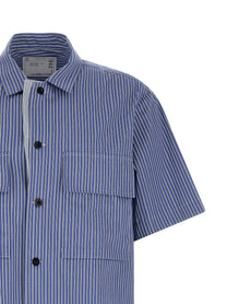 Sacai Striped Shirt Blue