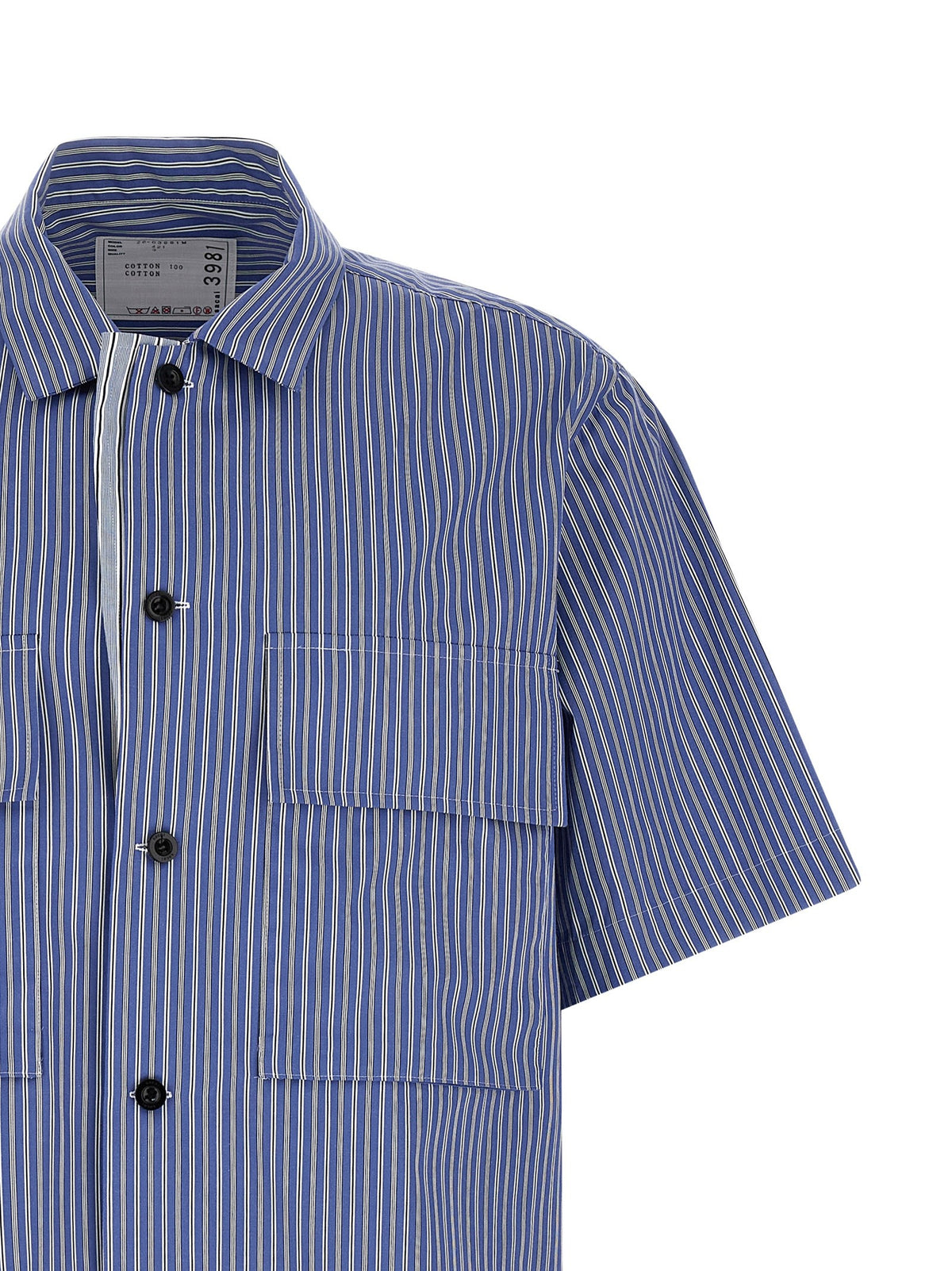 Sacai Striped Shirt Blue, view 3