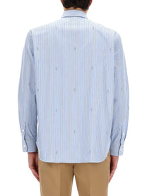 Gucci Men's Striped Shirt Blue
