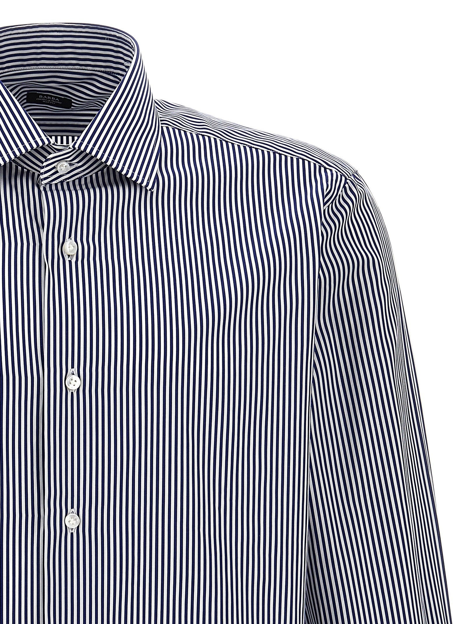 Barba Striped Shirt Blue