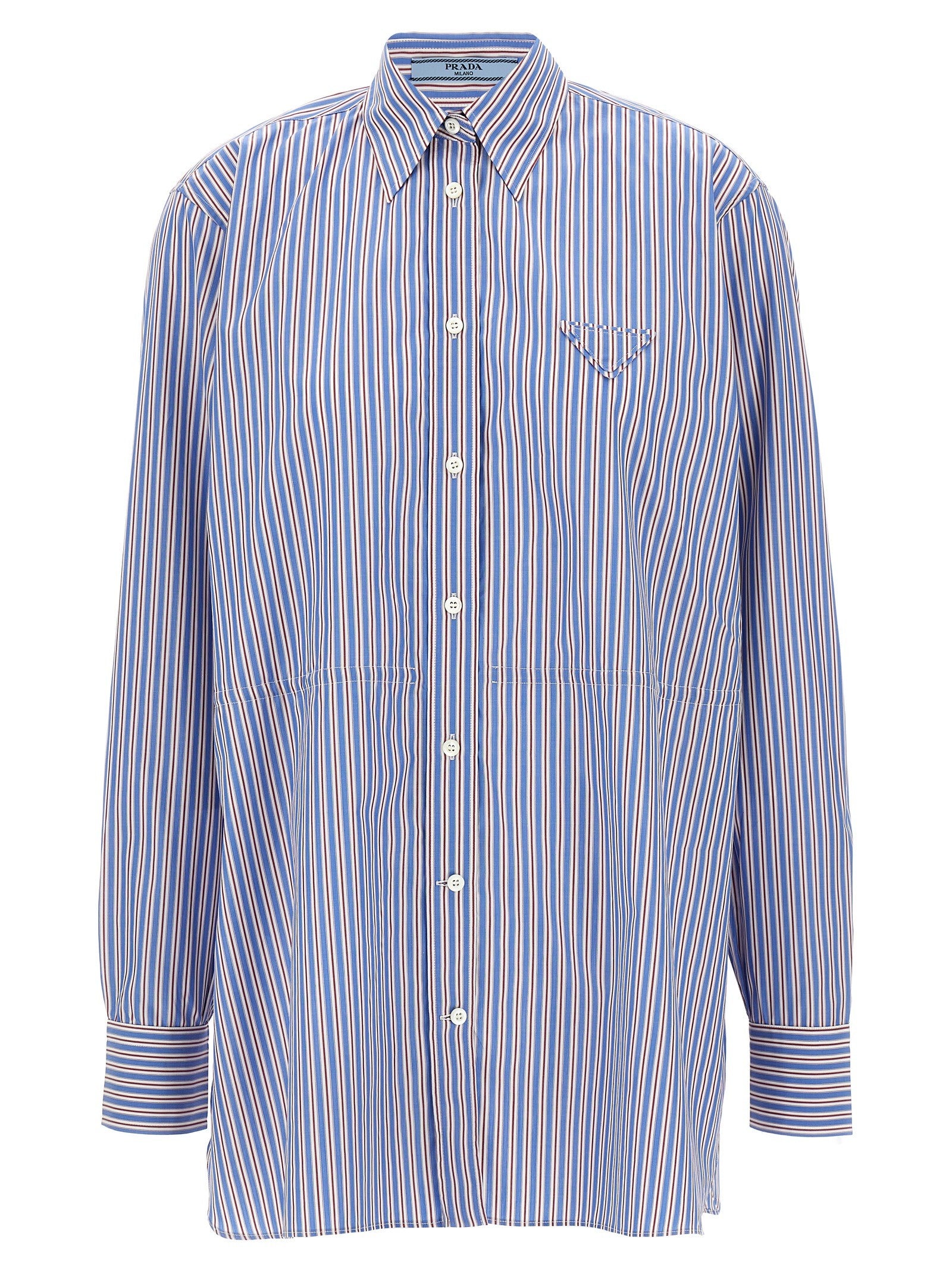 Prada Striped Shirt Gold