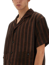 Uma Wang Men's Striped Shirt Multicolor
