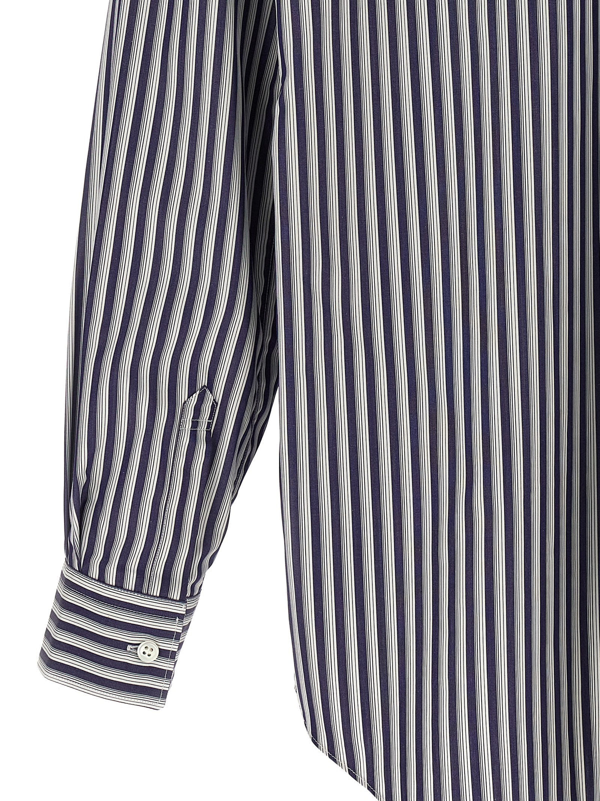 Comme Des Garcons Shirt Striped Shirt Blue