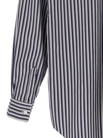 Comme Des Garcons Shirt Striped Shirt Blue