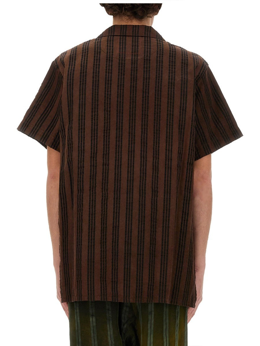 Uma Wang Men's Striped Shirt Multicolor, view 3