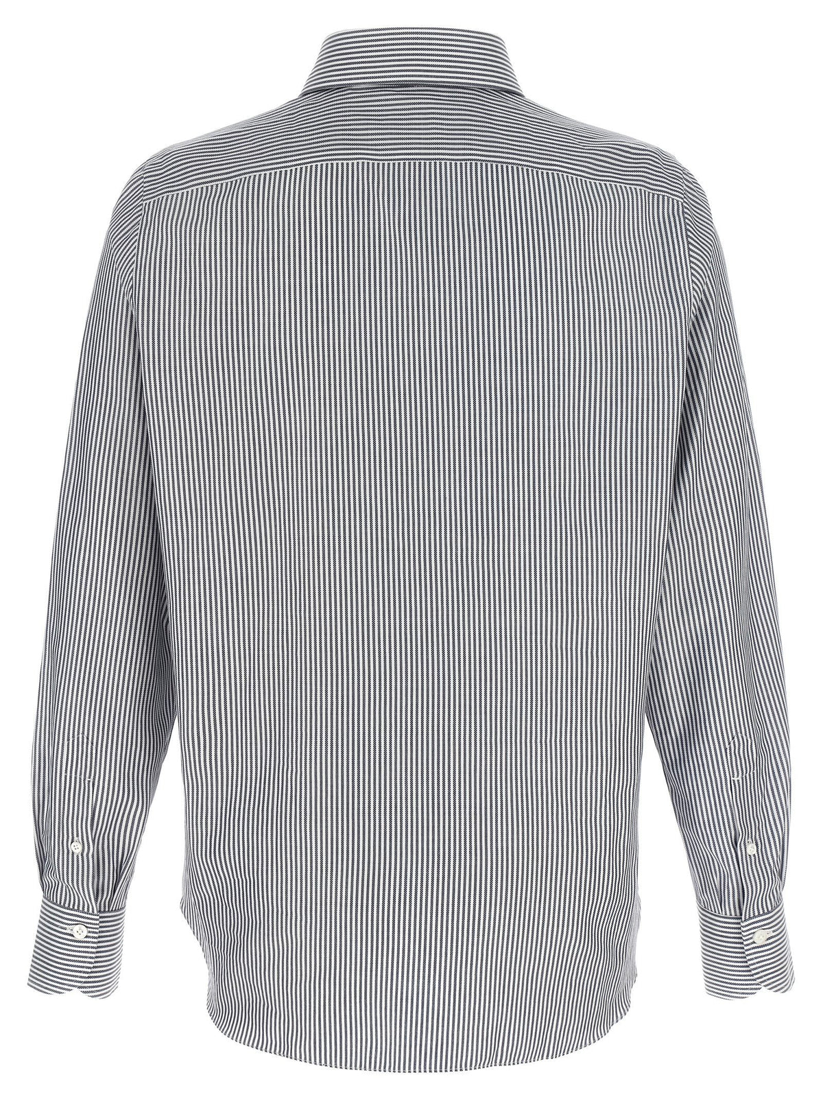 Finamore Striped Shirt Blue, view 2