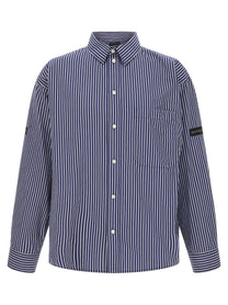 Balenciaga Striped Shirt Blue