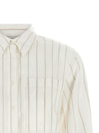 Peserico Striped Shirt Beige, view 3