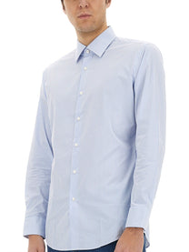 Boss Men's Striped Shirt Blue