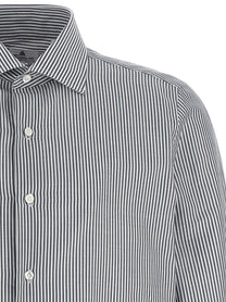 Finamore Striped Shirt Blue, view 3