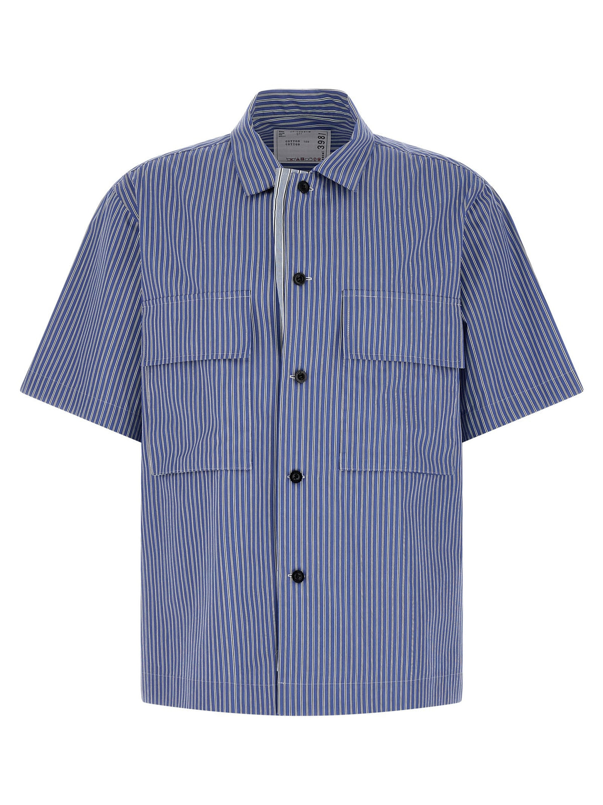 Sacai Striped Shirt Blue
