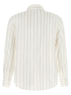 Peserico Striped Shirt Beige, view 2