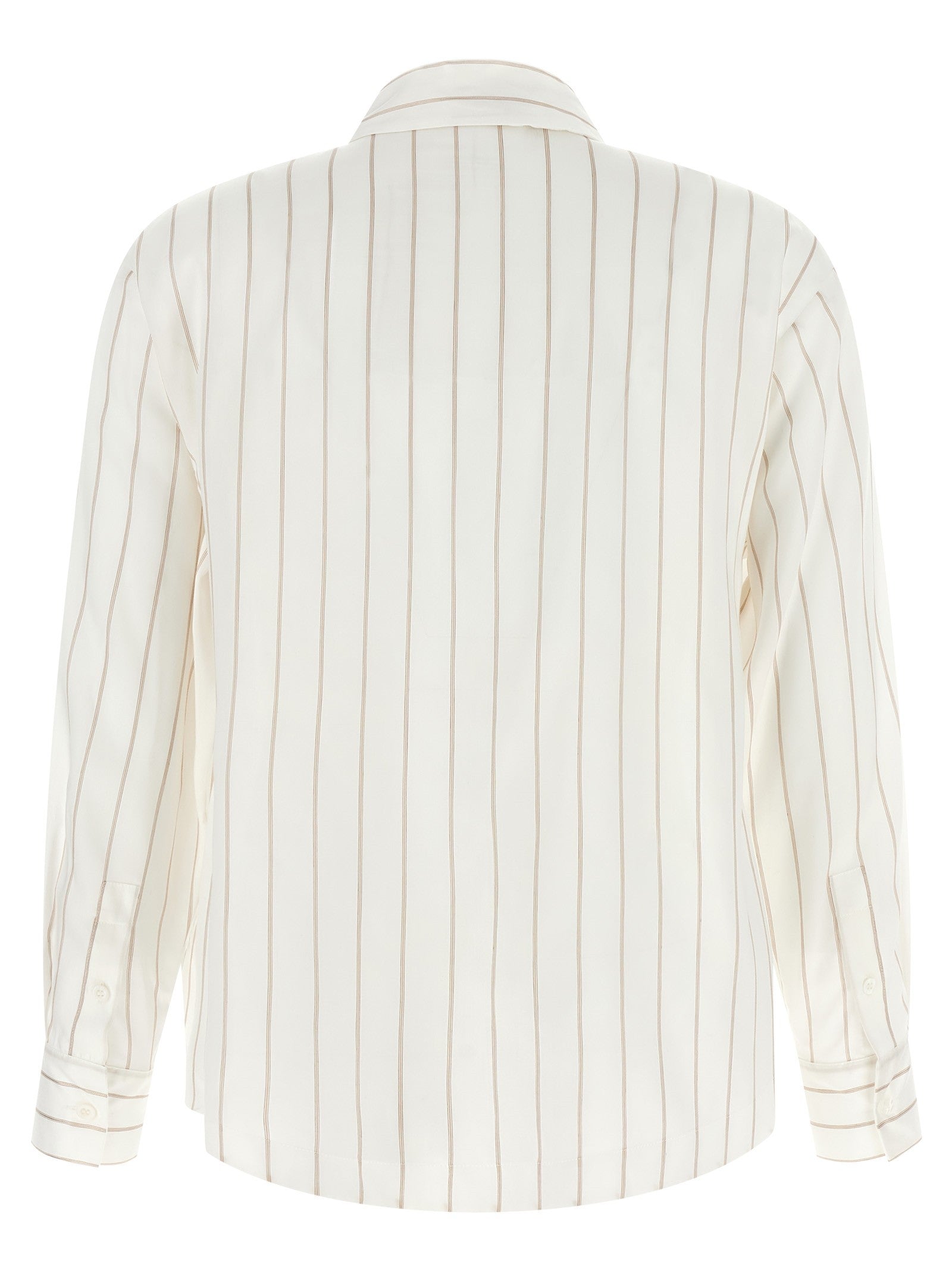 Peserico Striped Shirt Beige