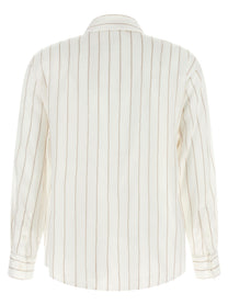 Peserico Striped Shirt Beige