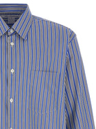 Comme Des Garcons Shirt Striped Shirt Blue, view 3