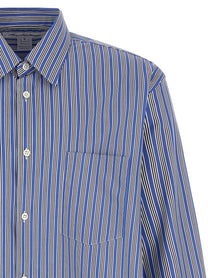 Comme Des Garcons Shirt Striped Shirt Blue
