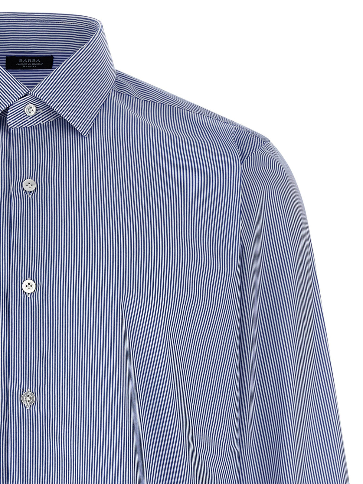 Barba Striped Shirt Blue