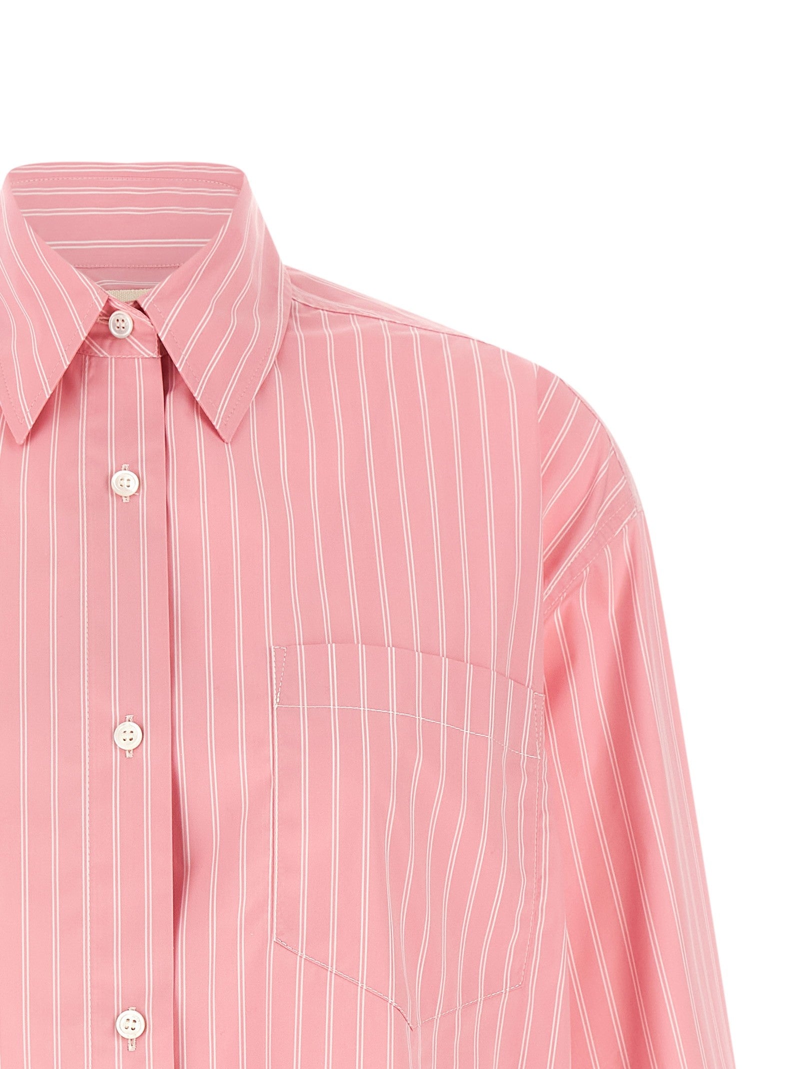 Marni Striped Shirt Blue