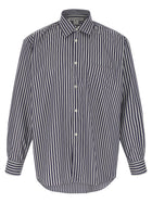 Comme Des Garcons Shirt Striped Shirt Blue